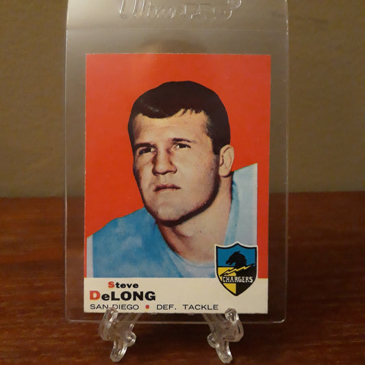 1969 Topps Football Steve DeLong #128