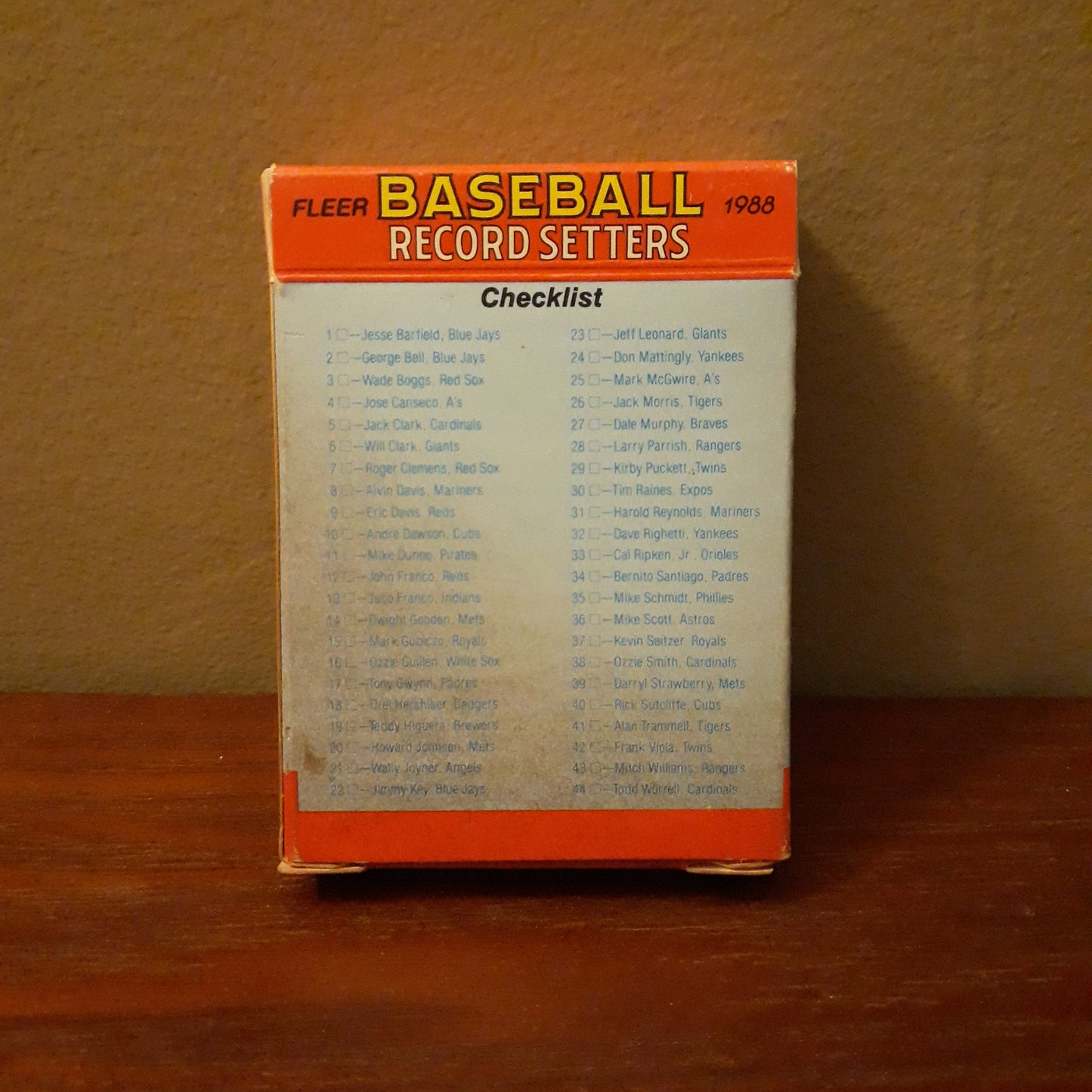 1988 Fleer Baseball Record Setters