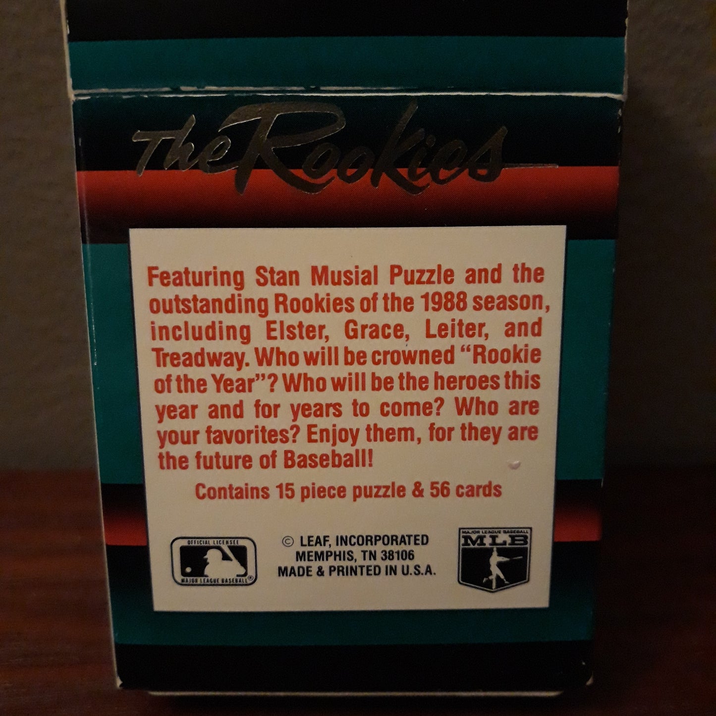 1988 Donruss Baseball The Rookies Set