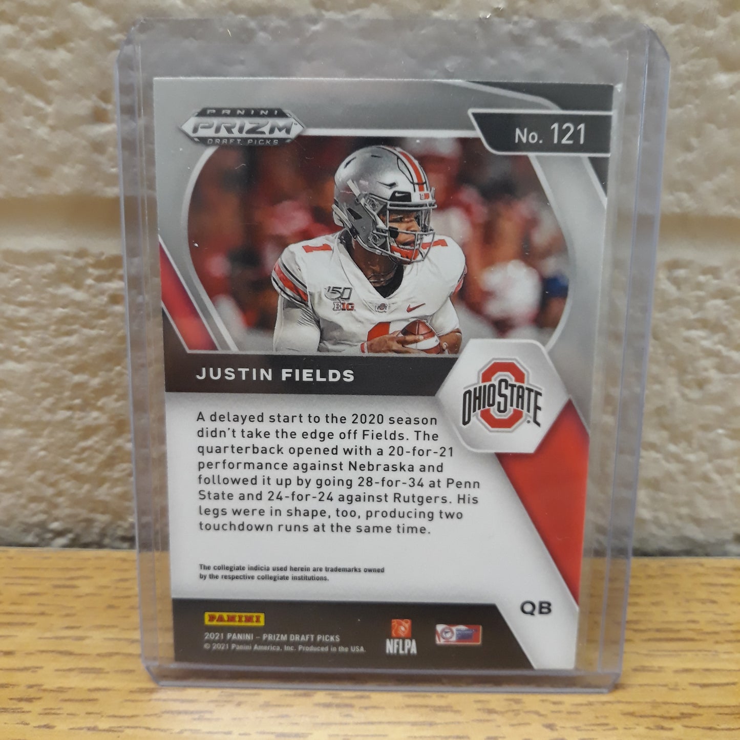 2021 Prizm Draft Picks Justin Fields Rookie Card