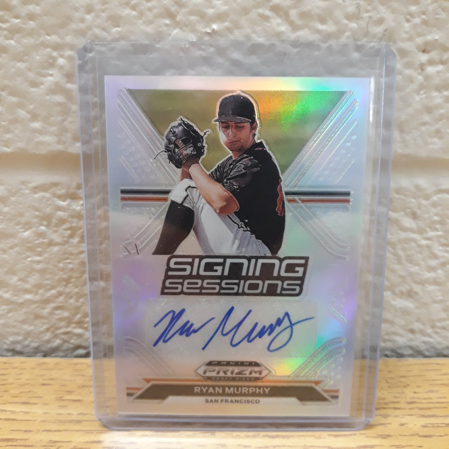 2021 Prizm Draft Picks Baseball Silver Prizm Signing Sessions Ryan Murphy