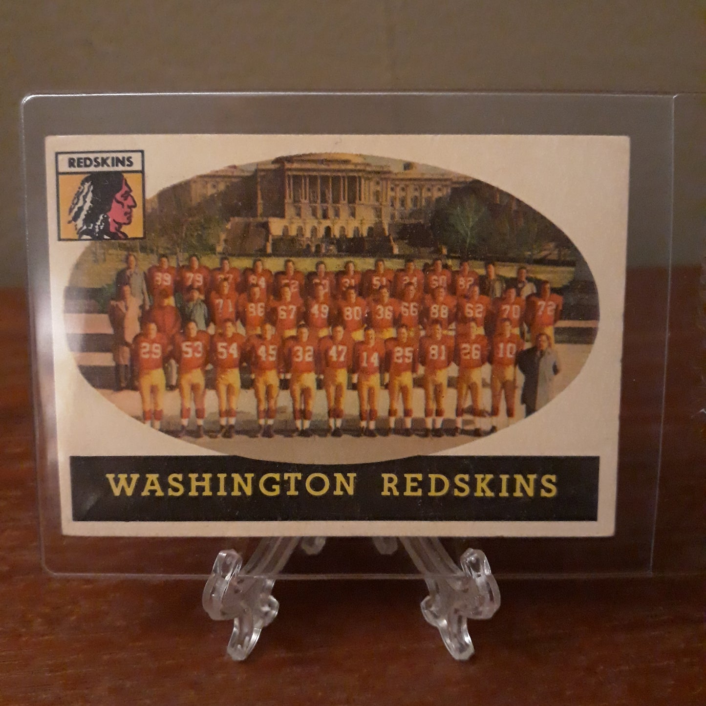 1958 Topps Football Washington Redskins Team #27