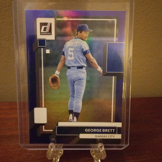 2022 Donruss Baseball Holo Purple George Brett #102