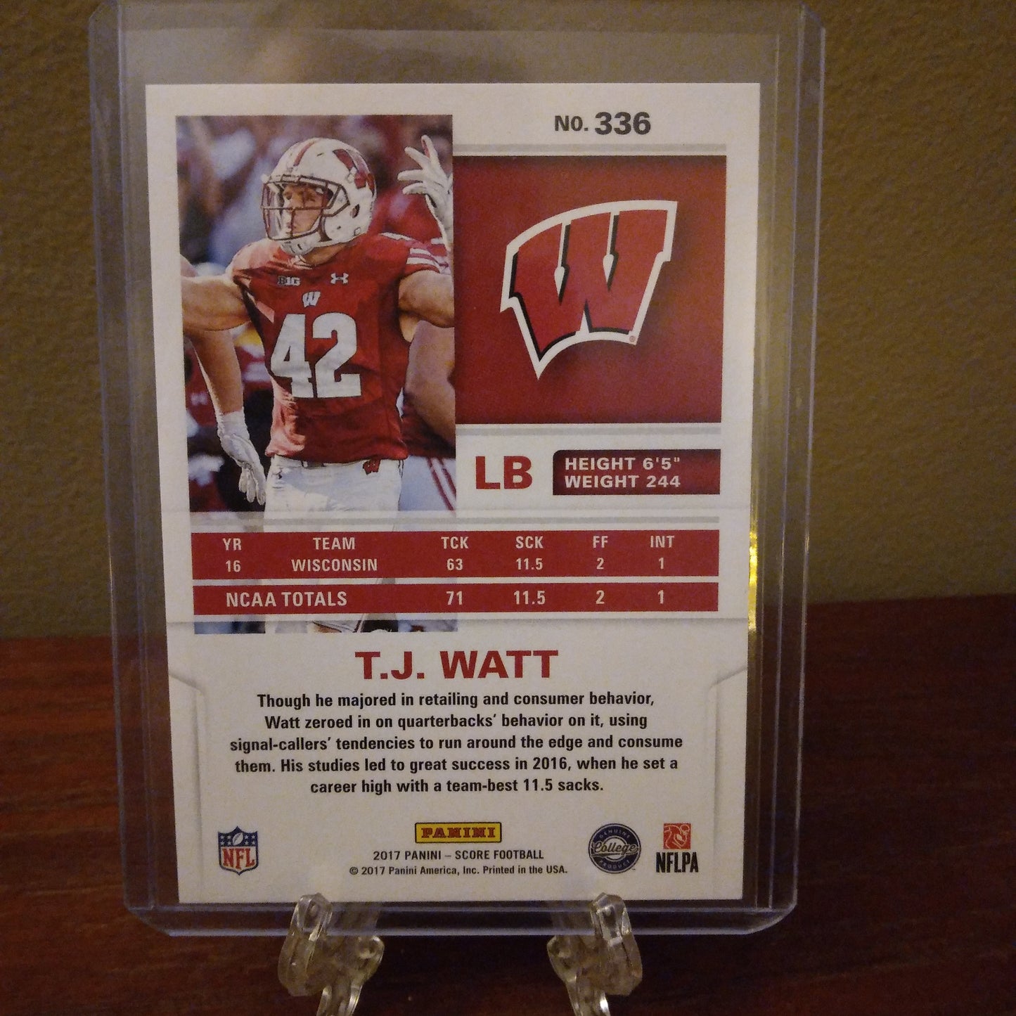 2017 Score TJ Watt Rookie #336