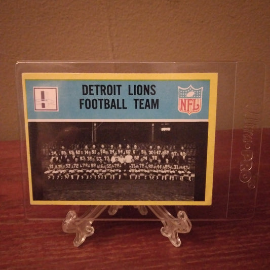 1967 Philadelphia Detroit Lions Team #61