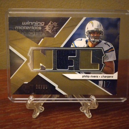 2008 Upper Deck SPX Winning Materials NFL Philip Rivers 70/99