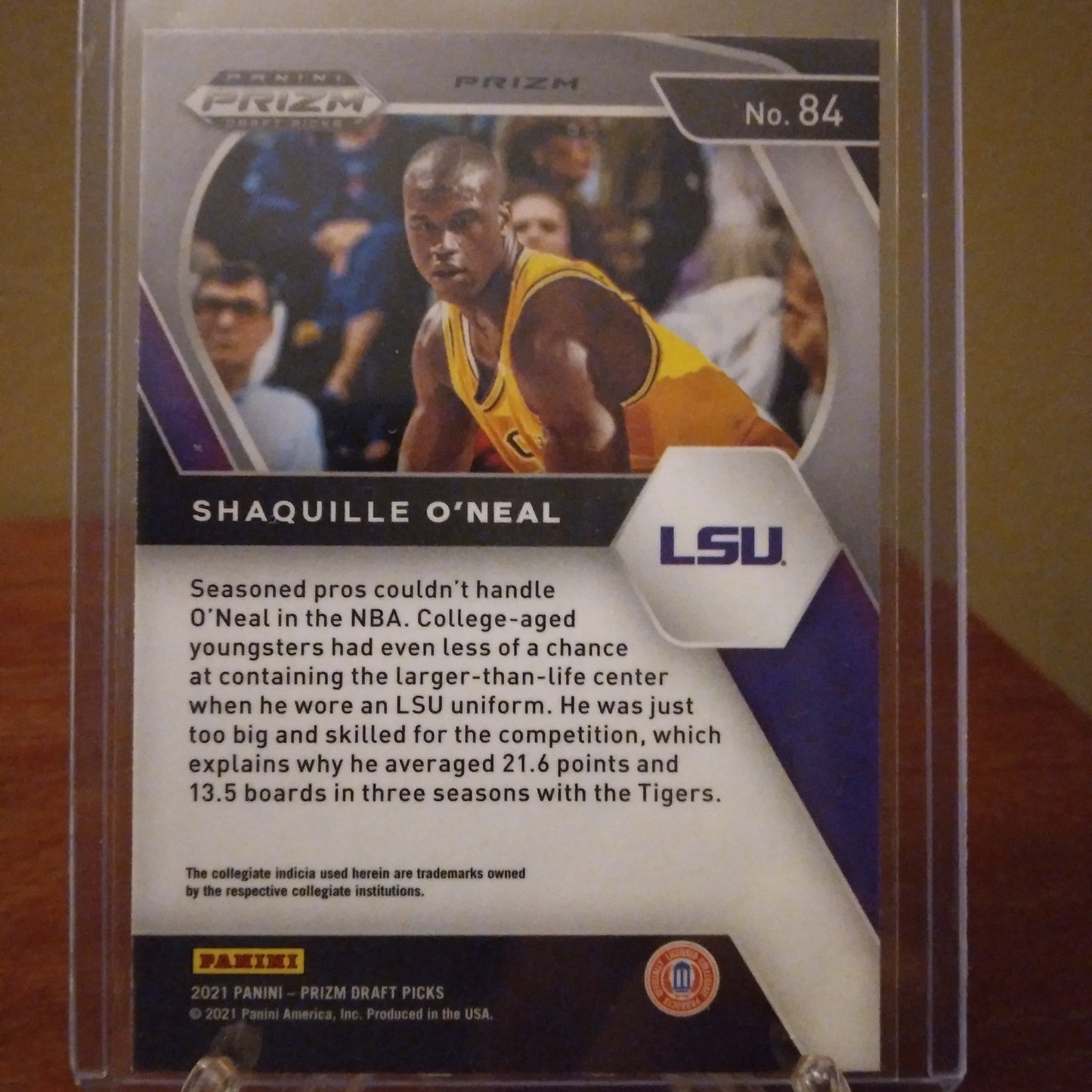 2021-22 Prizm Draft Picks Orange Ice Shaquille O'Neal #84