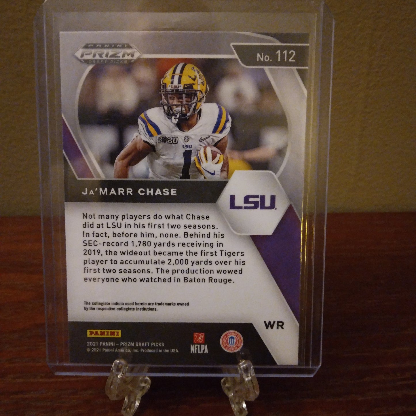 2021 Prizm Draft Picks Ja'Marr Chase #112