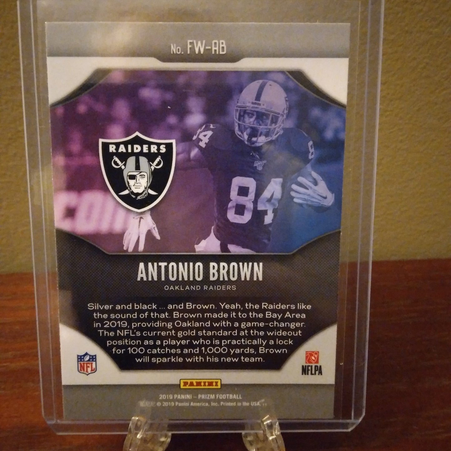 2019 Prizm Fireworks Antonio Brown #FWAB