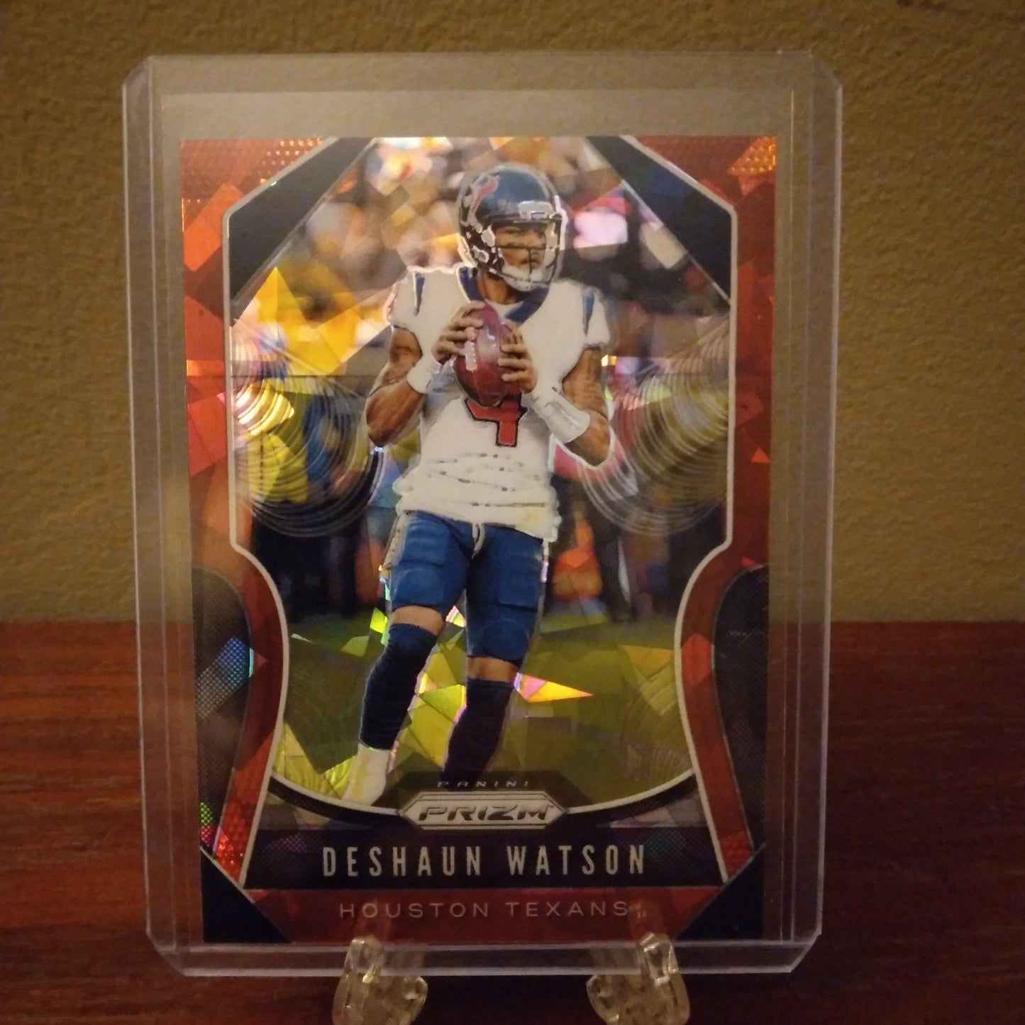 2019 Prizm Red Ice Prizms Deshaun Watson #136