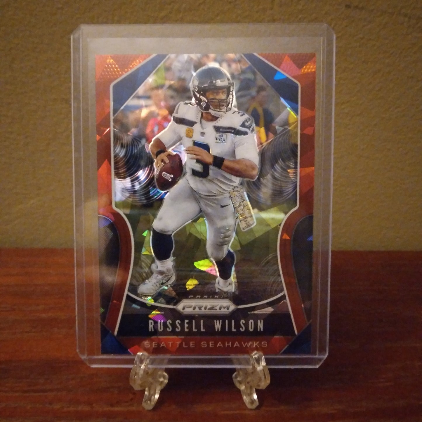 2019 Prizm Red Ice Prizms Russell Wilson #258