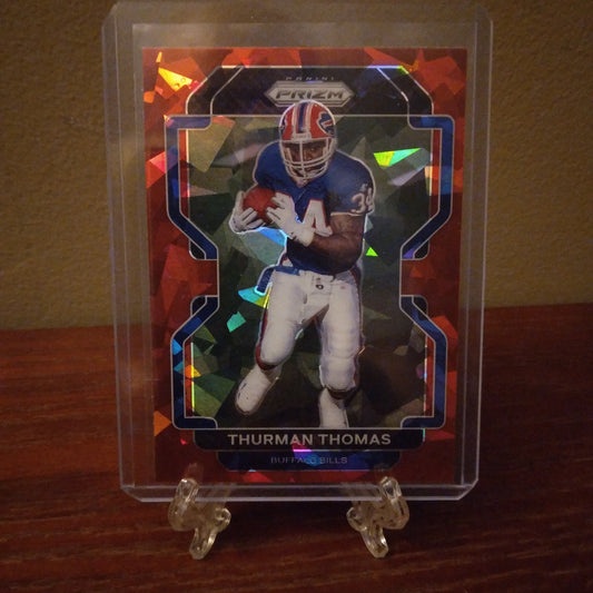 2021 Prizm Football Red Ice Thurman Thomas #123