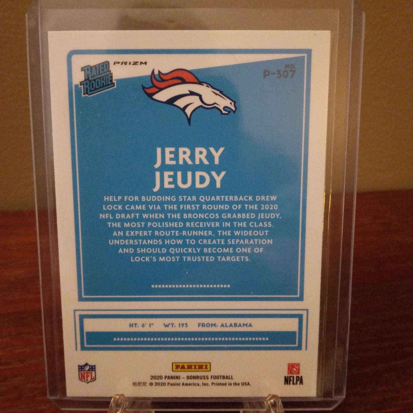 2020 Donruss Optic Rated Rookie Prizm Jerry Jeudy #307