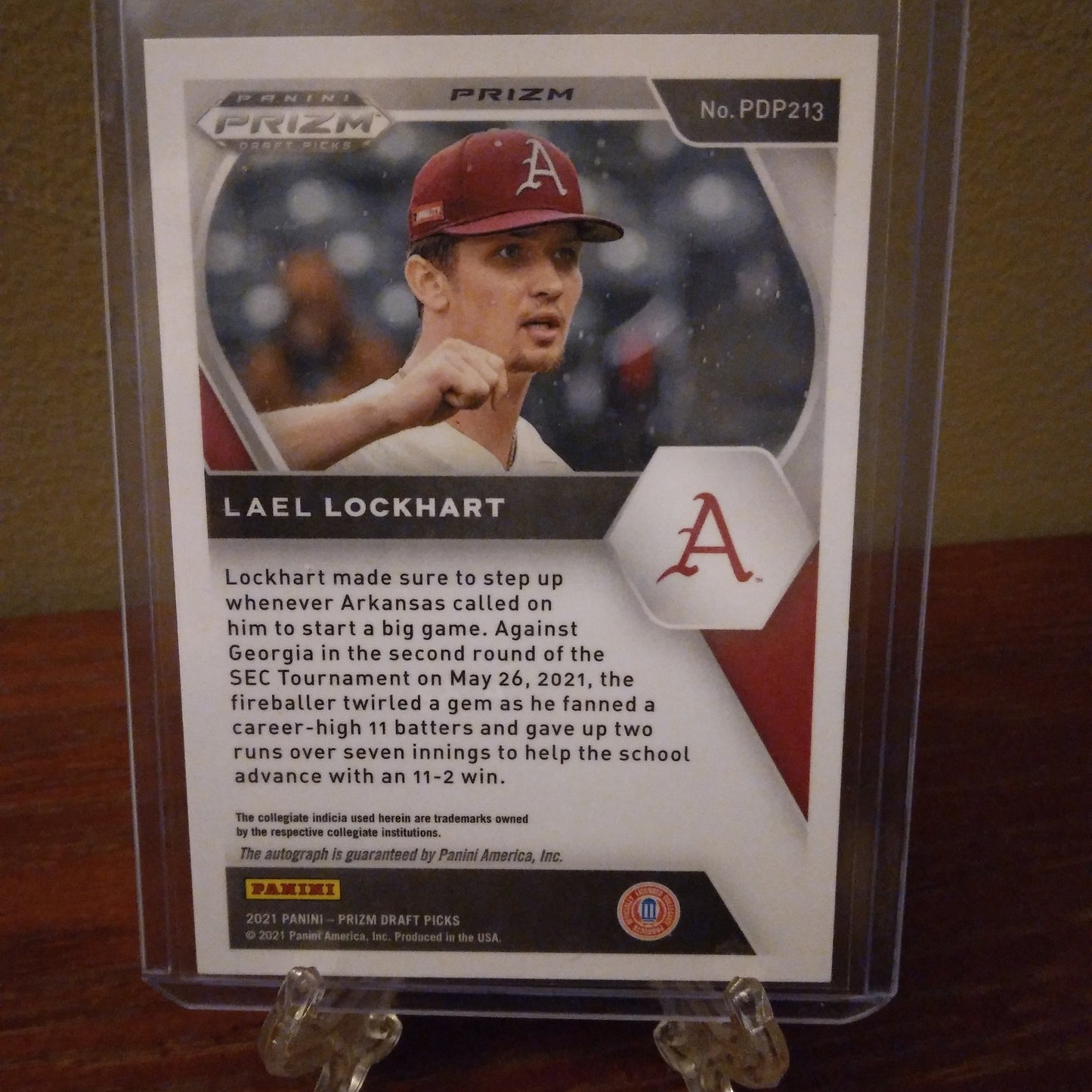 2021 Prizm Draft Picks Autographs Silver Lael Lockhart #213