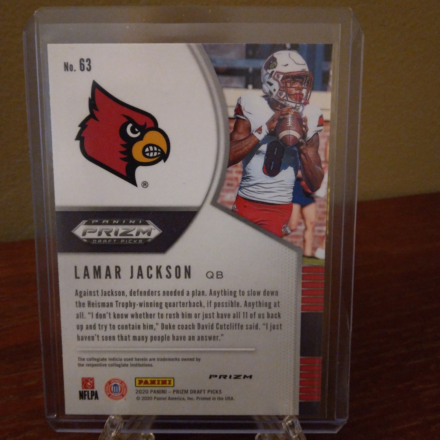 2020 Prizm Draft Picks Red Lamar Jackson #63