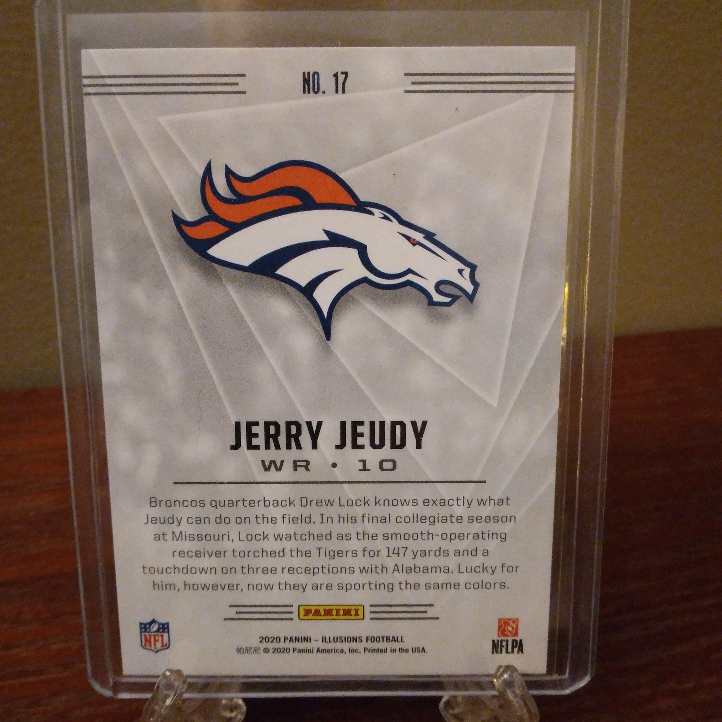 2020 Panini Illusions Orange Jerry Jeudy Rookie Card #17