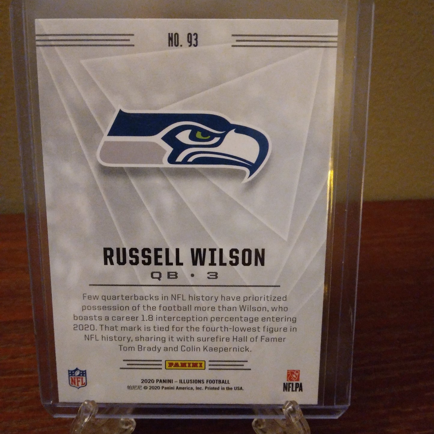 2020 Panini Illusions Orange Russell Wilson #93