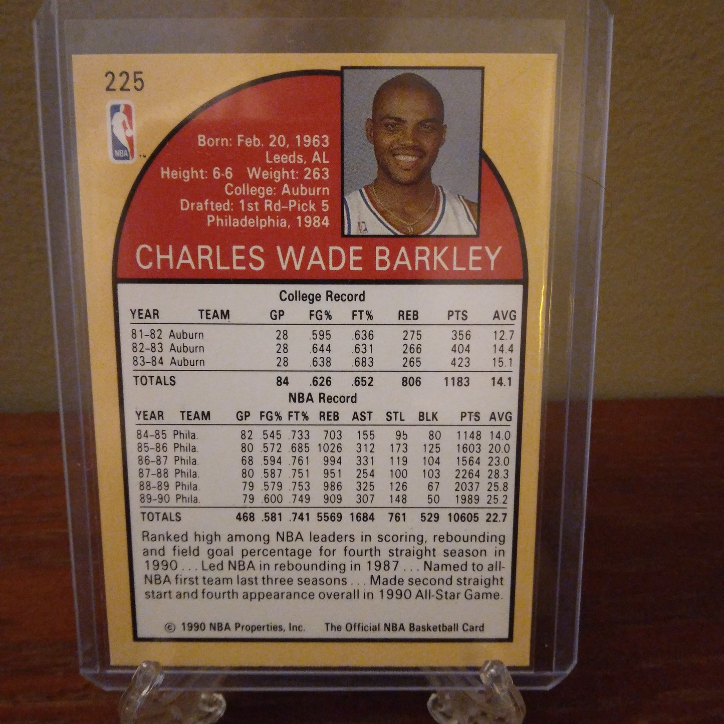 1990 NBA Hoops Charles Barkley #225