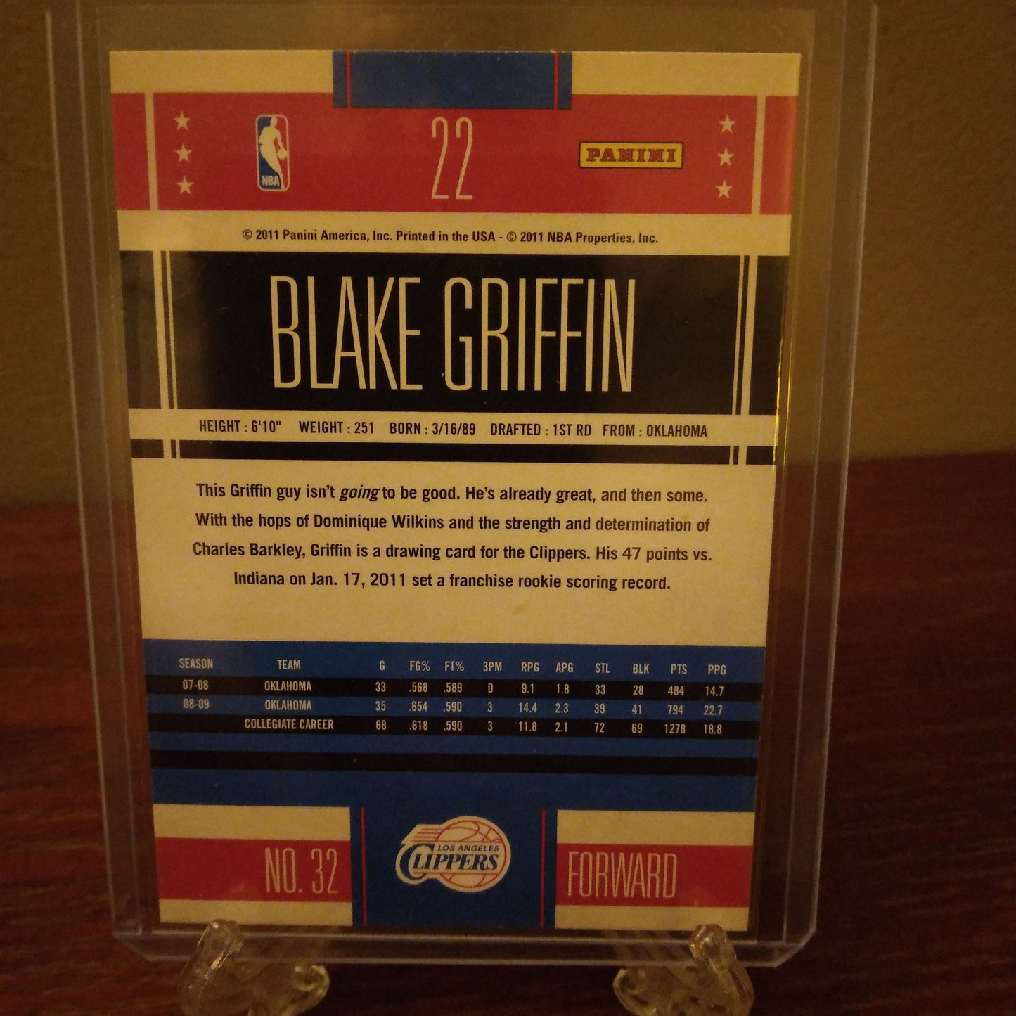 2010-11 Classics Blake Griffin #22