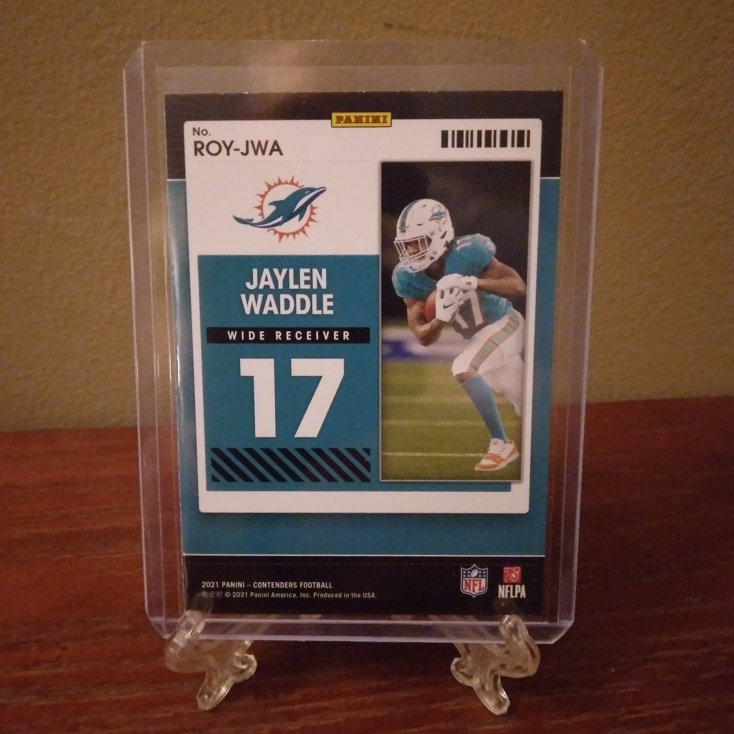 2021 Panini Contenders Rookie of The Year Contenders Jaylen Waddle