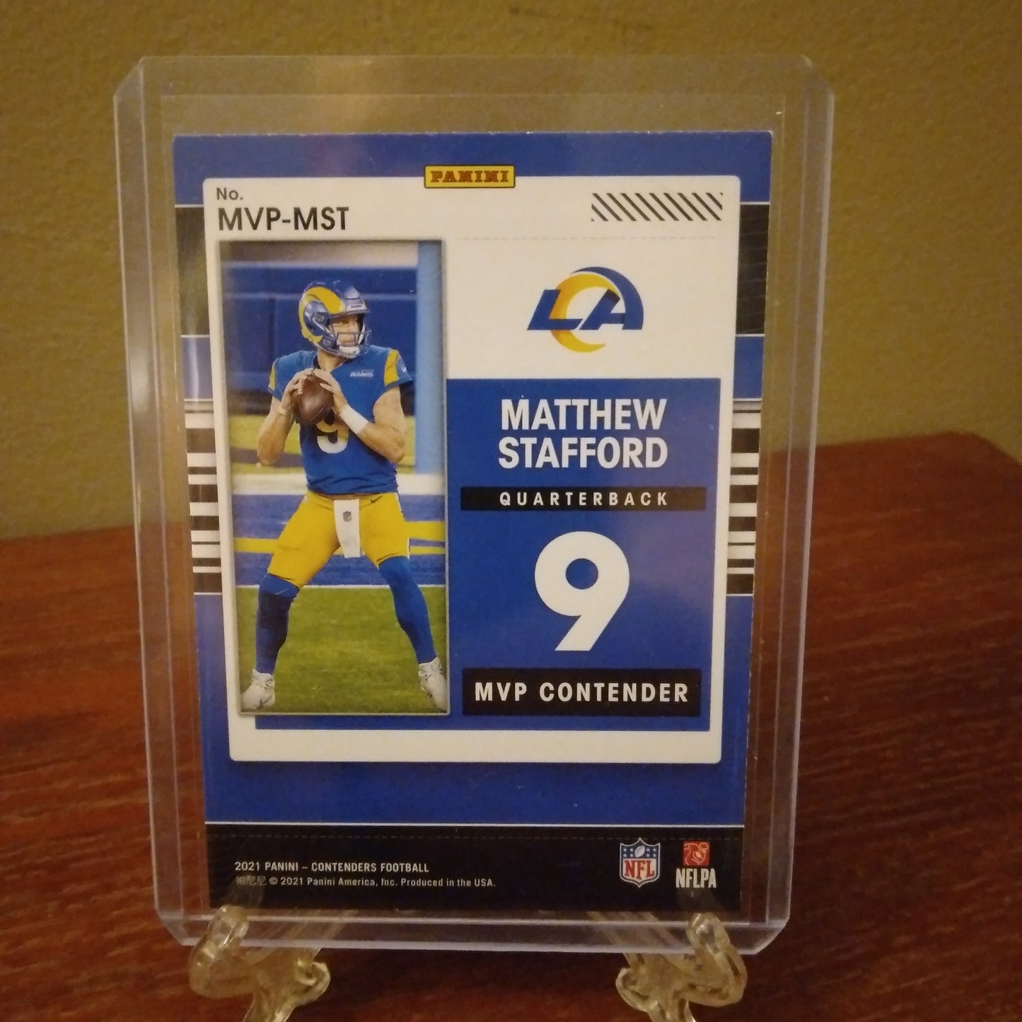 2021 Panini Contenders MVP Contender Matthew Stafford