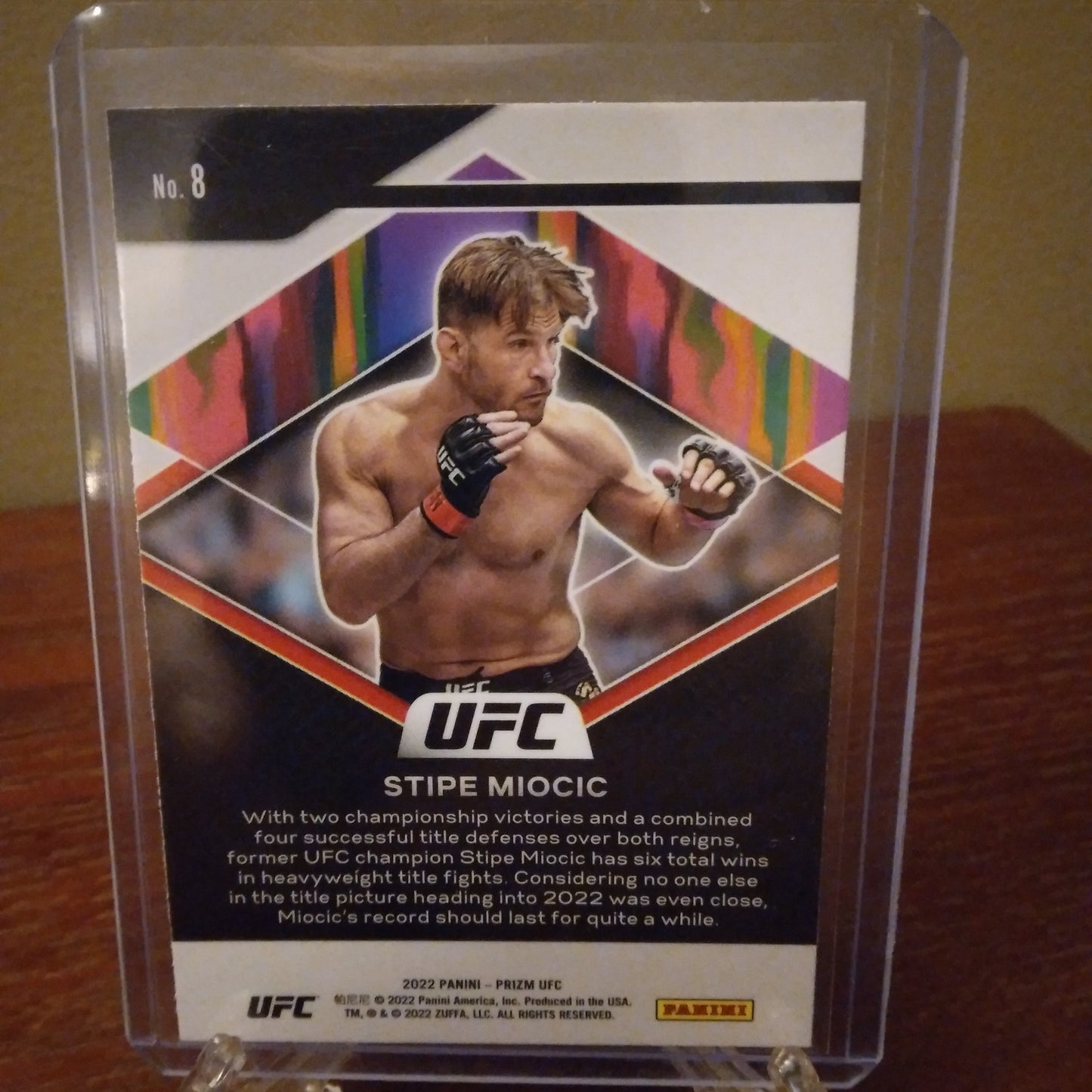 2022 Prizm UFC Fearless Stipe Miocic #8