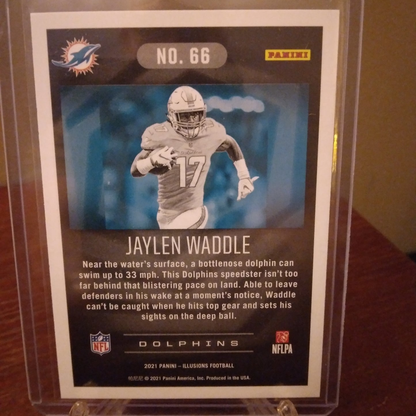 2021 Panini Illusions Jaylen Waddle Rookie Card #66