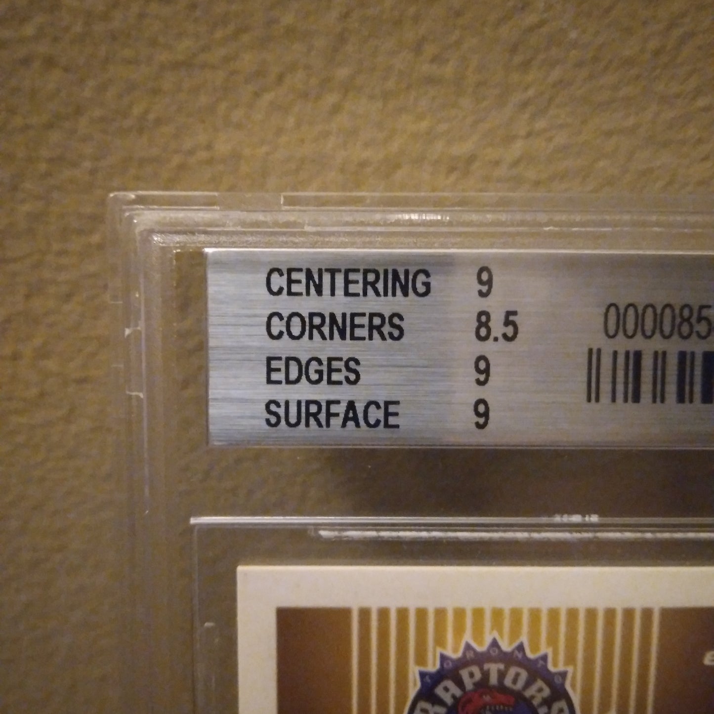 2000-01 Fleer Authority Figures Vince Carter/Morris Peterson #AF6 1of 499 BGS Graded MT 9