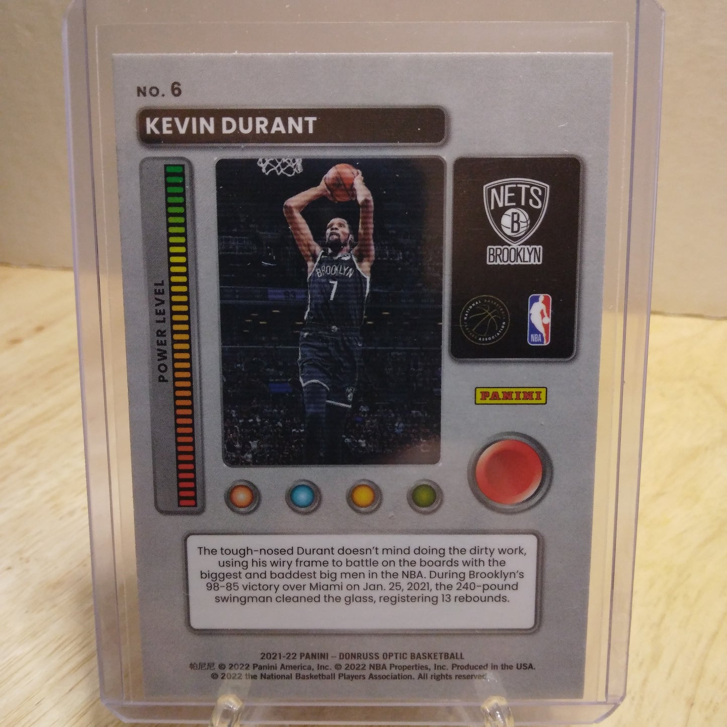 2021 Donruss Optics T-Minus 3...2...1 Kevin Durant #6