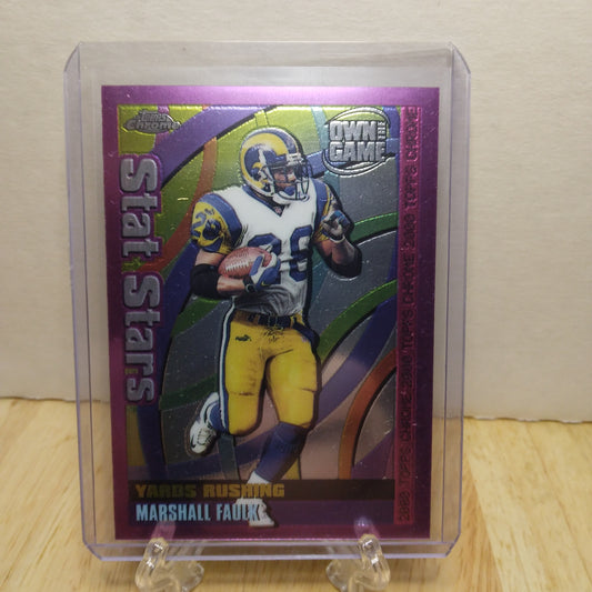 2000 Topps Chrome Own The Game Stat Stars Marshall Faulk #OTG10