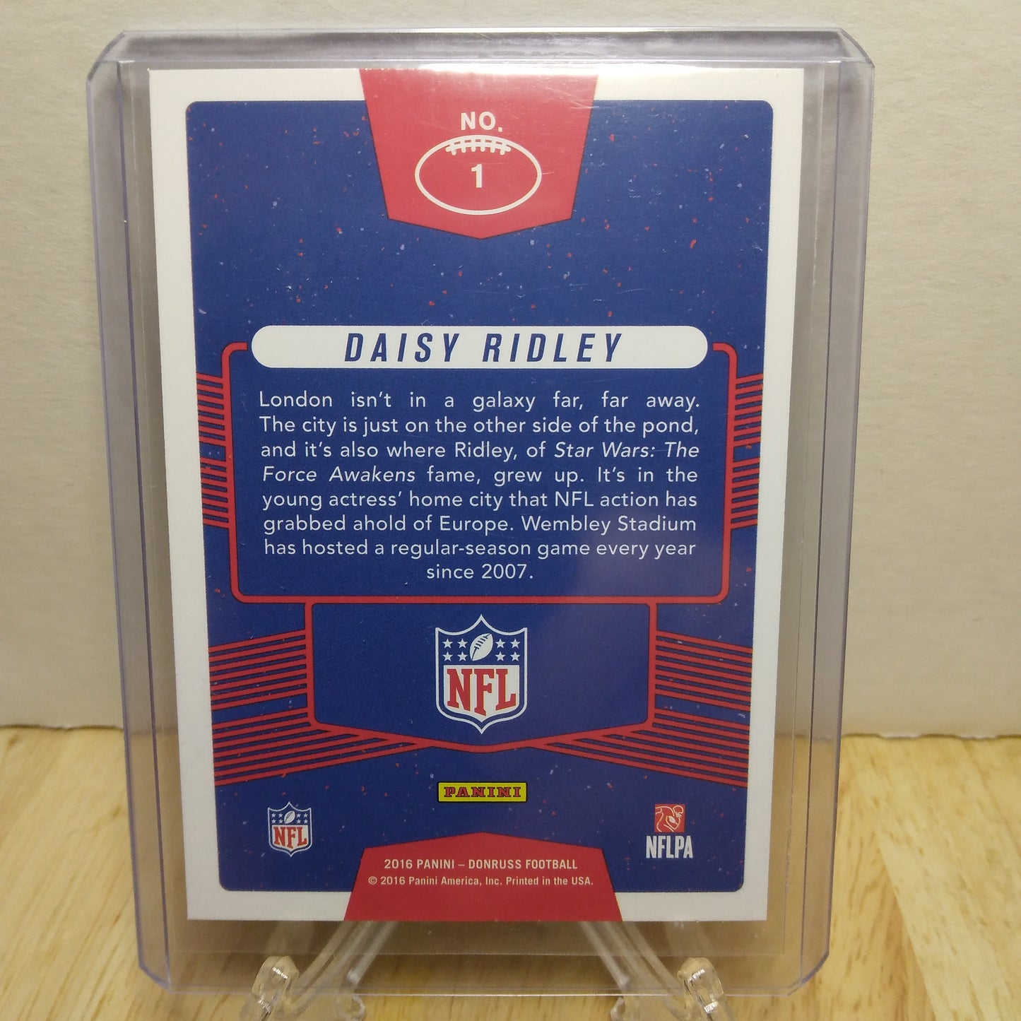 2016 Donruss Fans of The Game Daisy Ridley #1