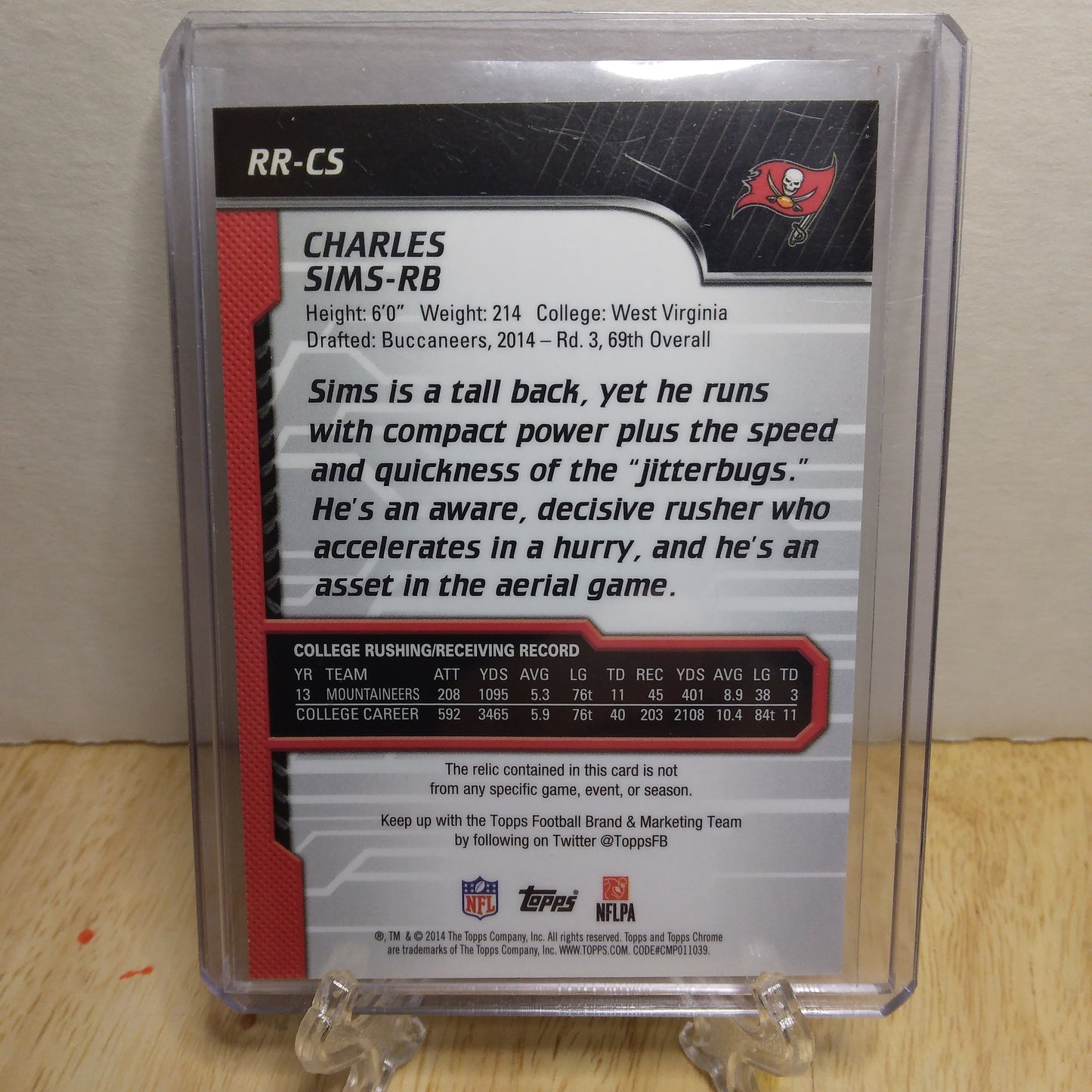 2014 Topps Chrome Relic Rookie Charles Sims #RRCS