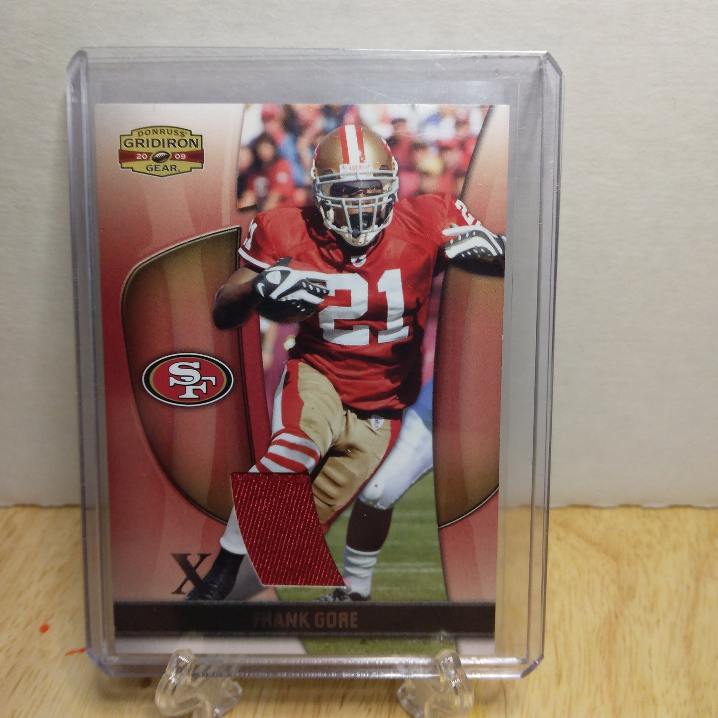 2009 Donruss Gridiron Gear X Material Frank Gore 86/100 #34