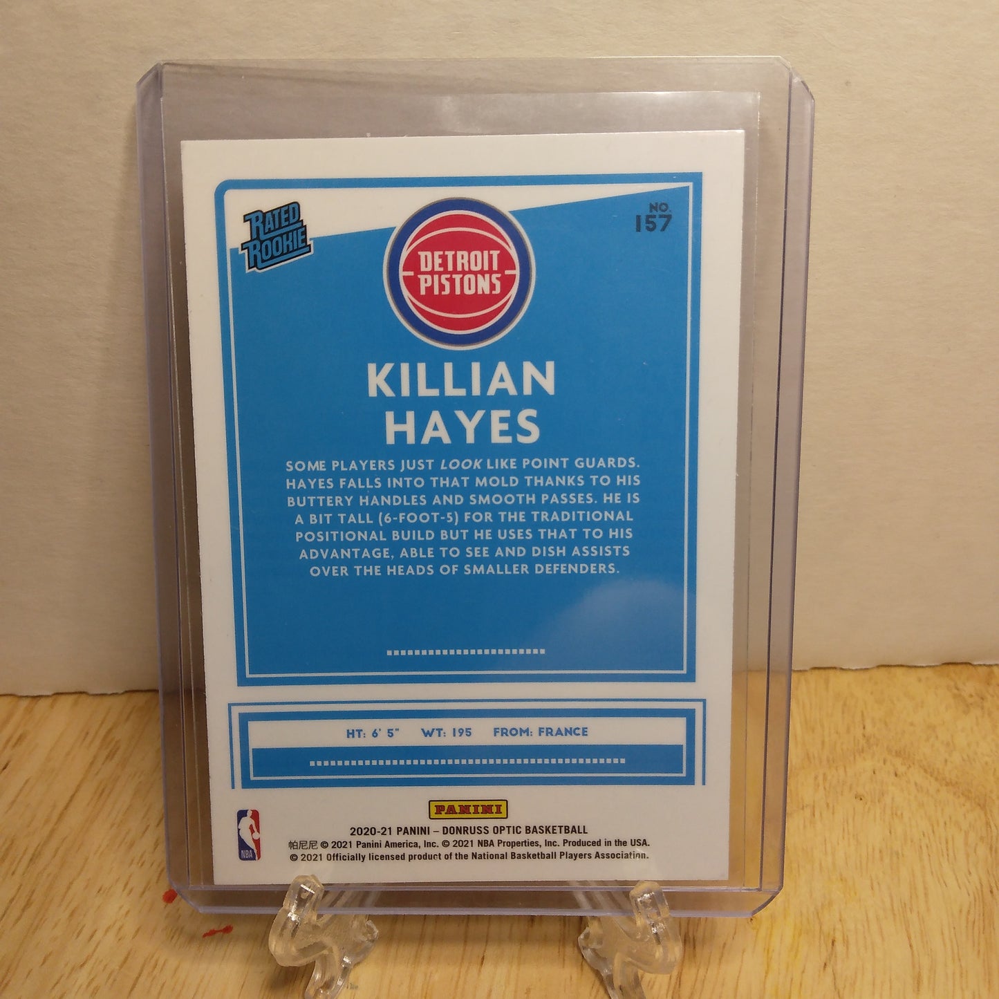 2020-21 Donruss Optic Killian Hayes Rated Rookie #157