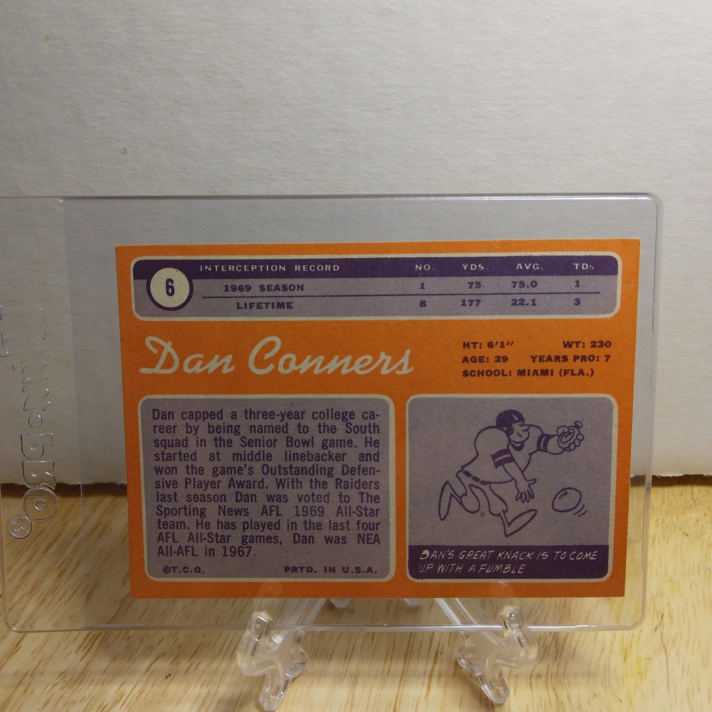 1970 Topps Dan Conners #6