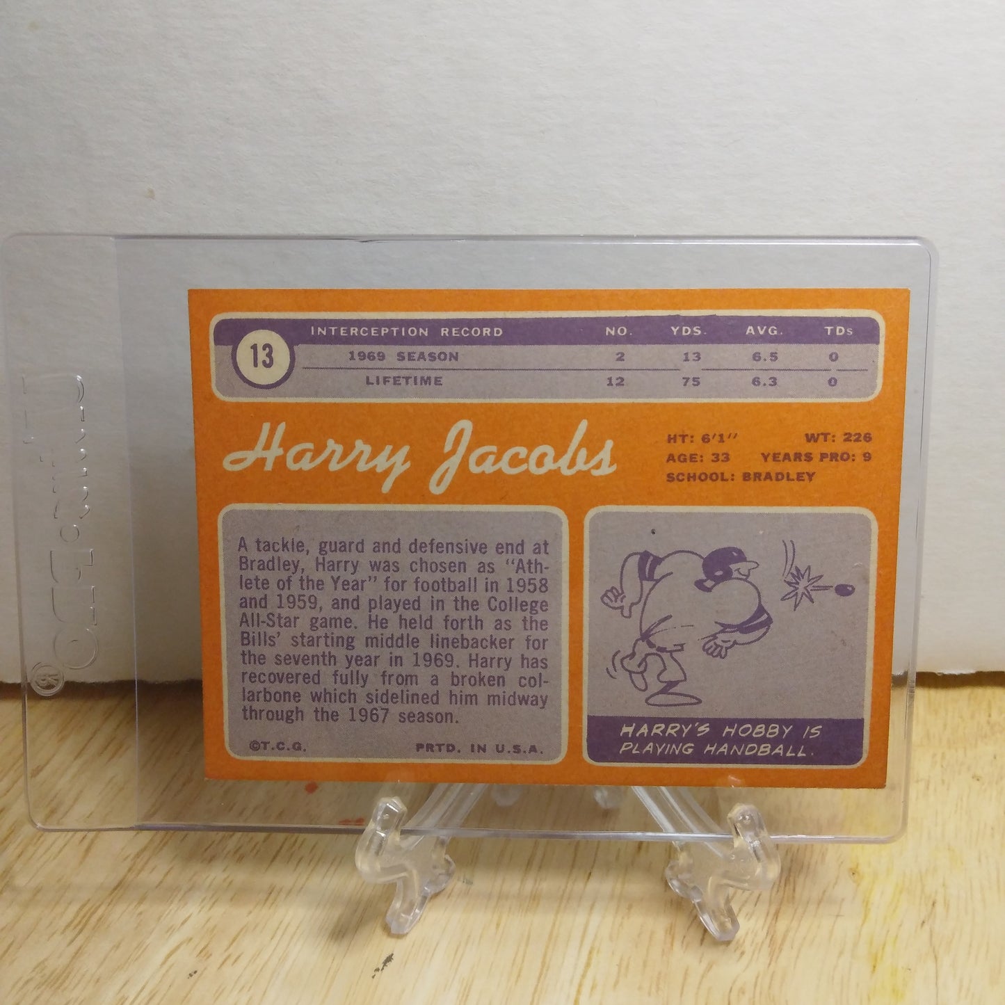 1970 Topps Harry Jacobs #13