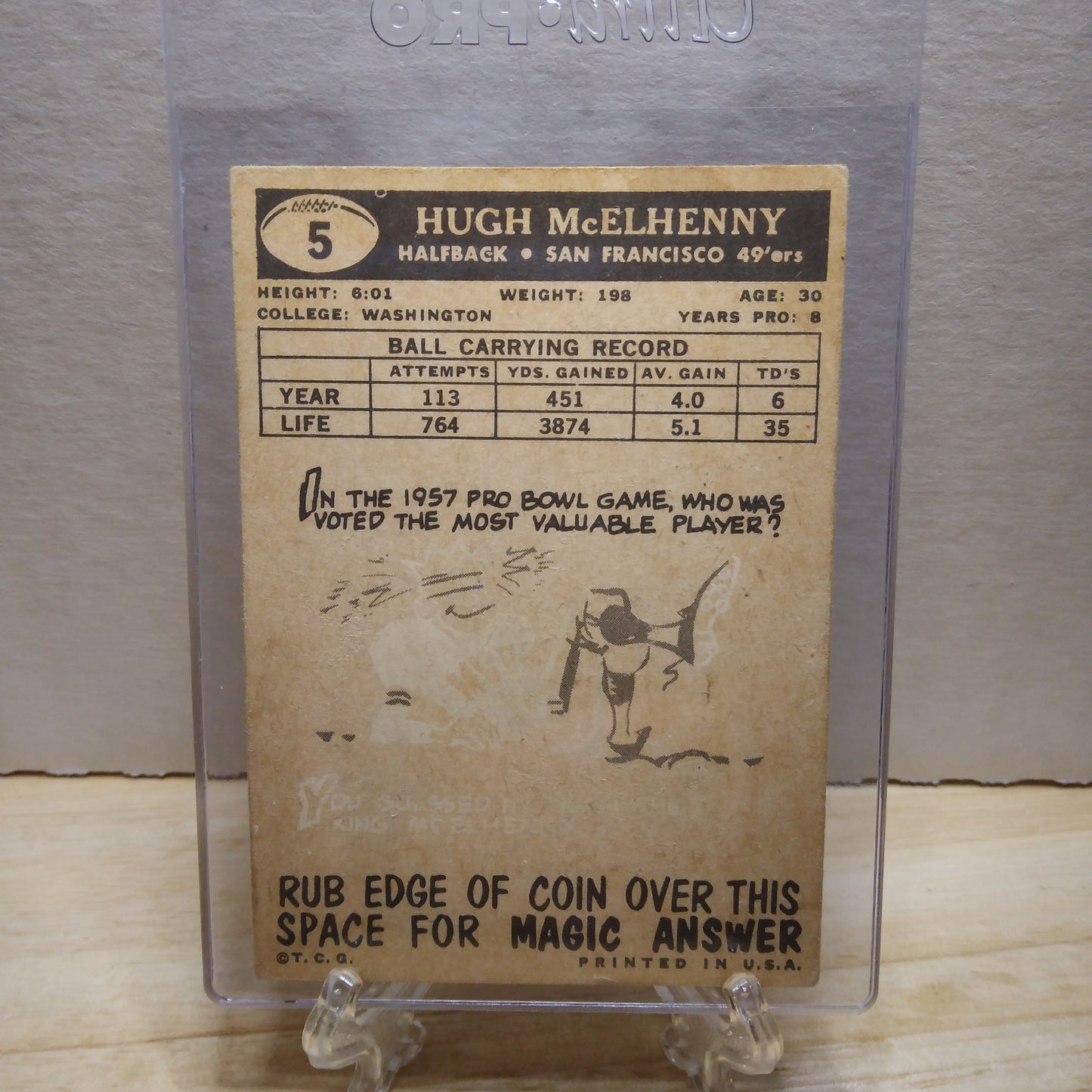 1959 Topps Hugh McElhenny #5