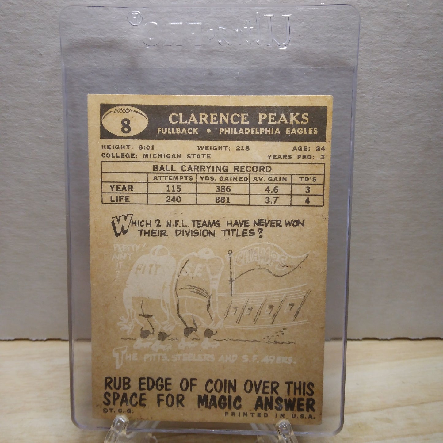 1959 Topps Clarence Peaks #8