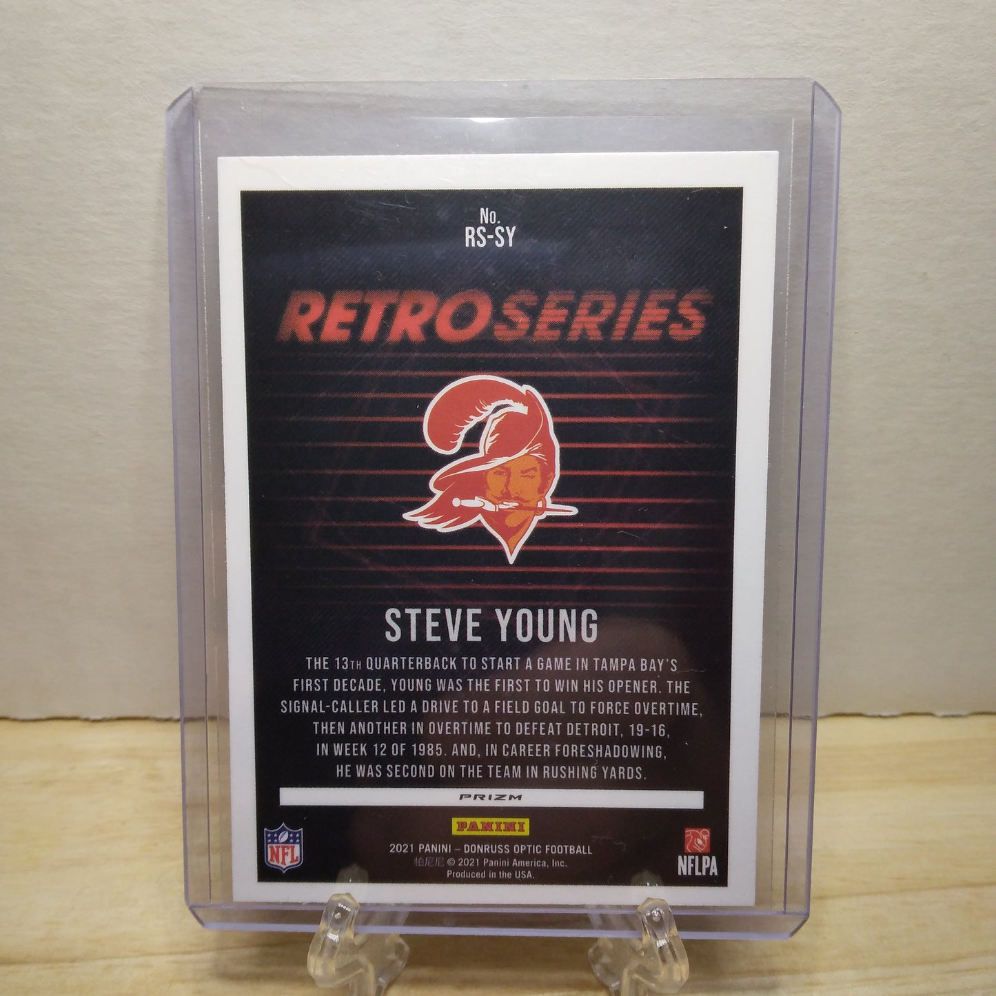 2021 Donruss Optics Retro Series Holo Prizm Steve Young #RS-SY