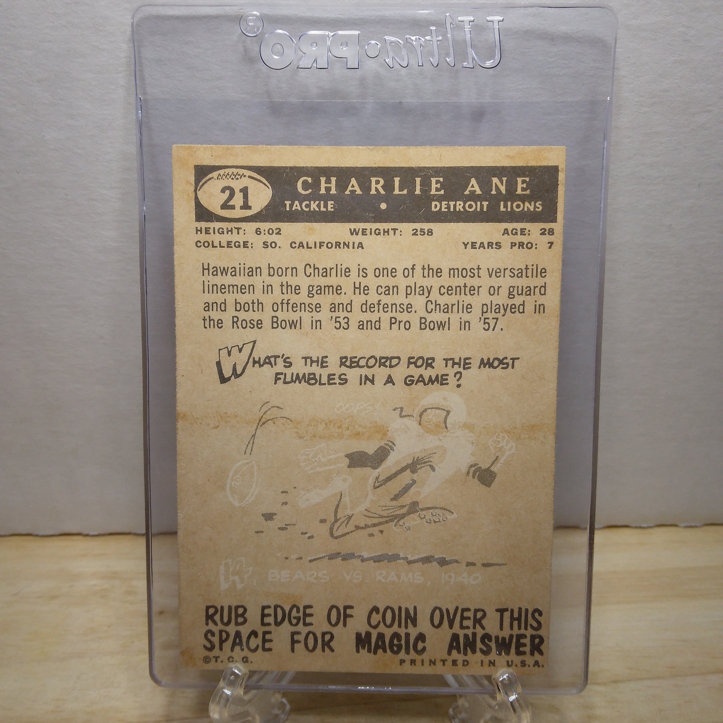 1959 Topps Charlie Ane #21