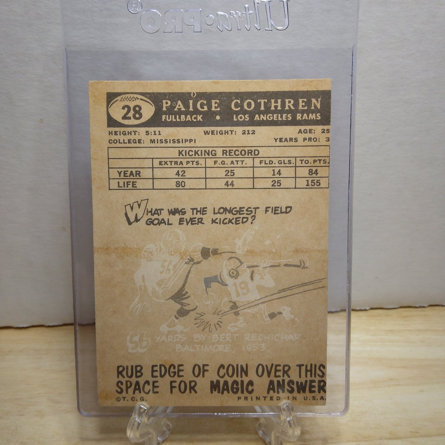 1959 Topps Paige Cothern #28