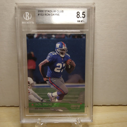 2000 Topps Stadium Club Ron Dayne Rookie Card #153 BGS 8.5