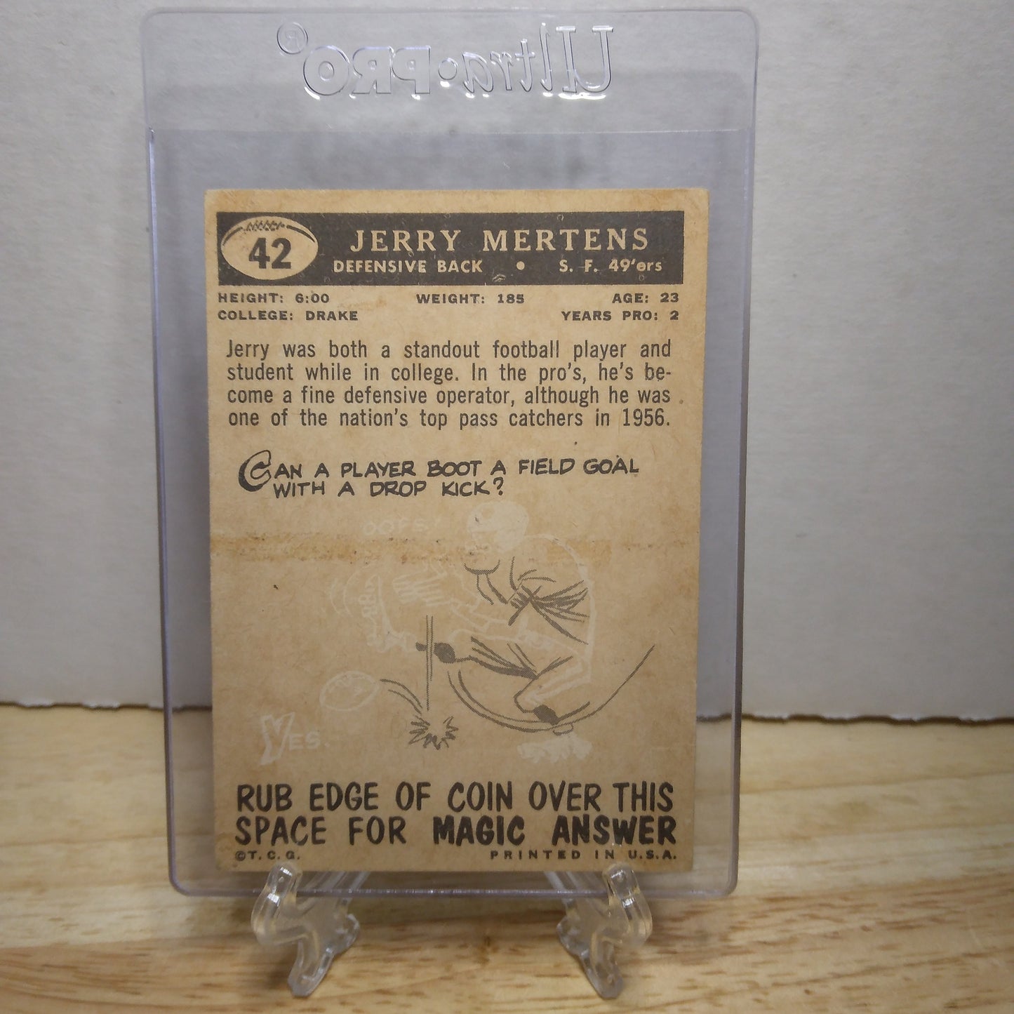 1959 Topps Jerry Mertens #42