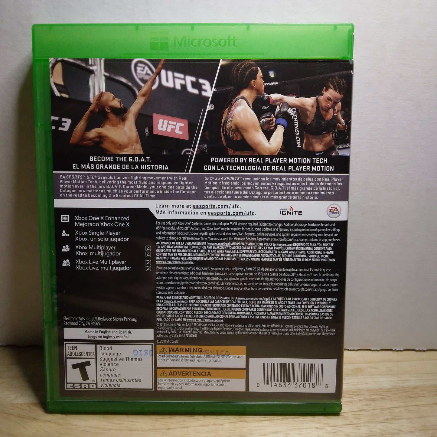 Xbox One EA Sports UFC 3 Game