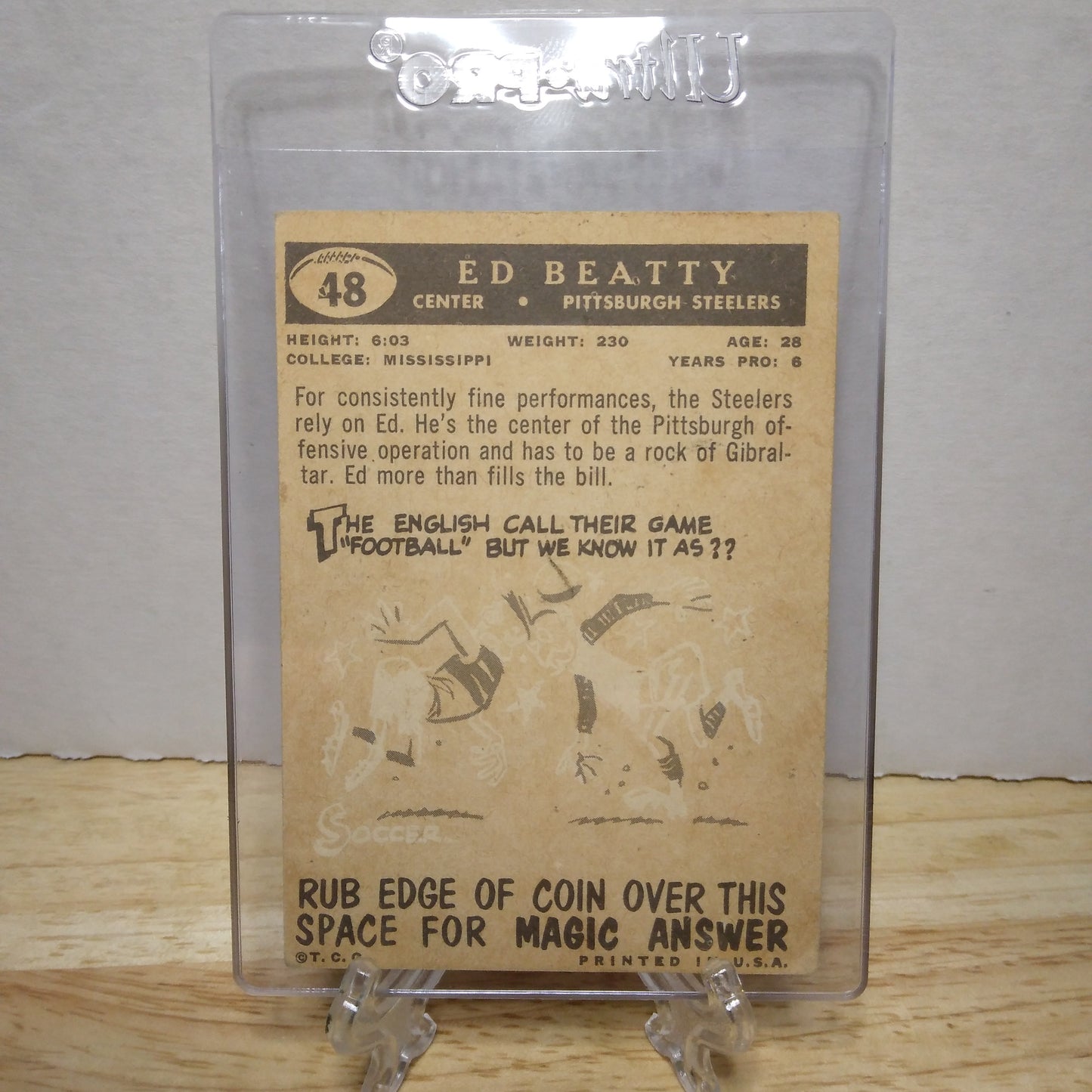 1959 Topps Ed Beatty #48 (Poor condition)