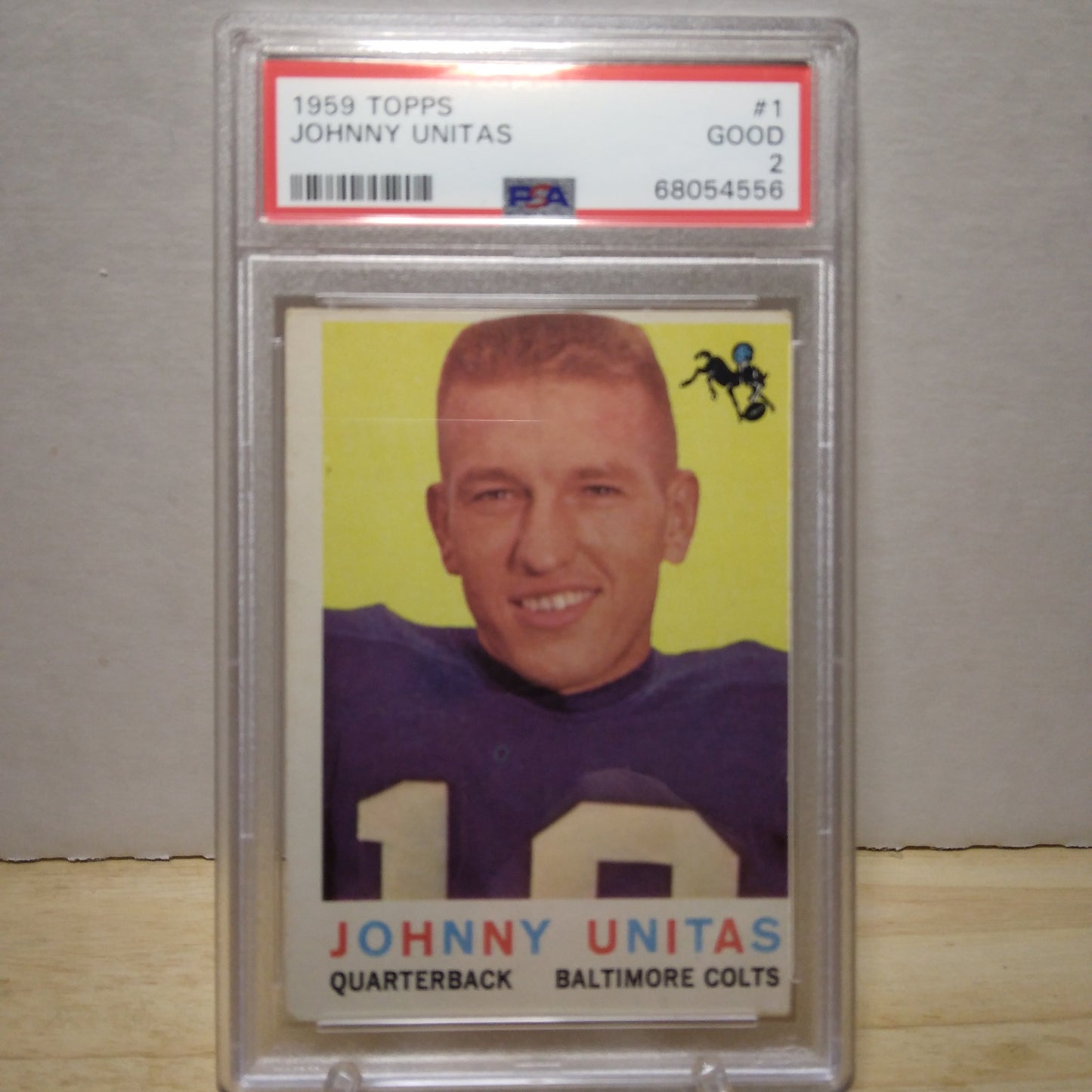 1959 Topps Johnny Unitas #1 PSA GD 2