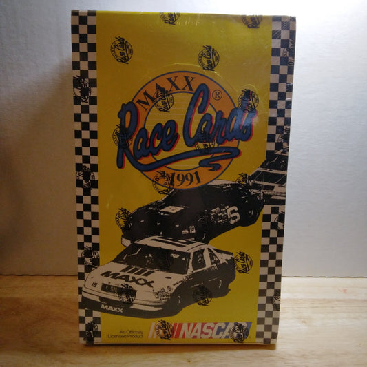 1991 Maxx NASCAR Race Cards Wax Box