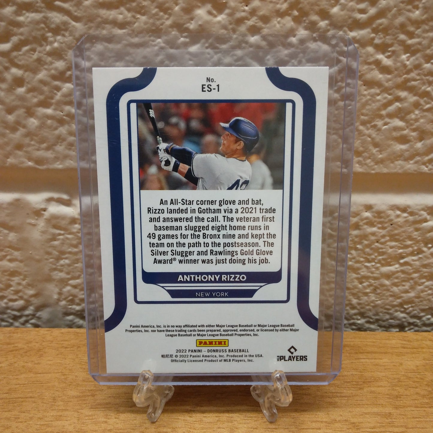 2022 Donruss Elite Series Anthony Rizzo Rapture Parallel #ES-1