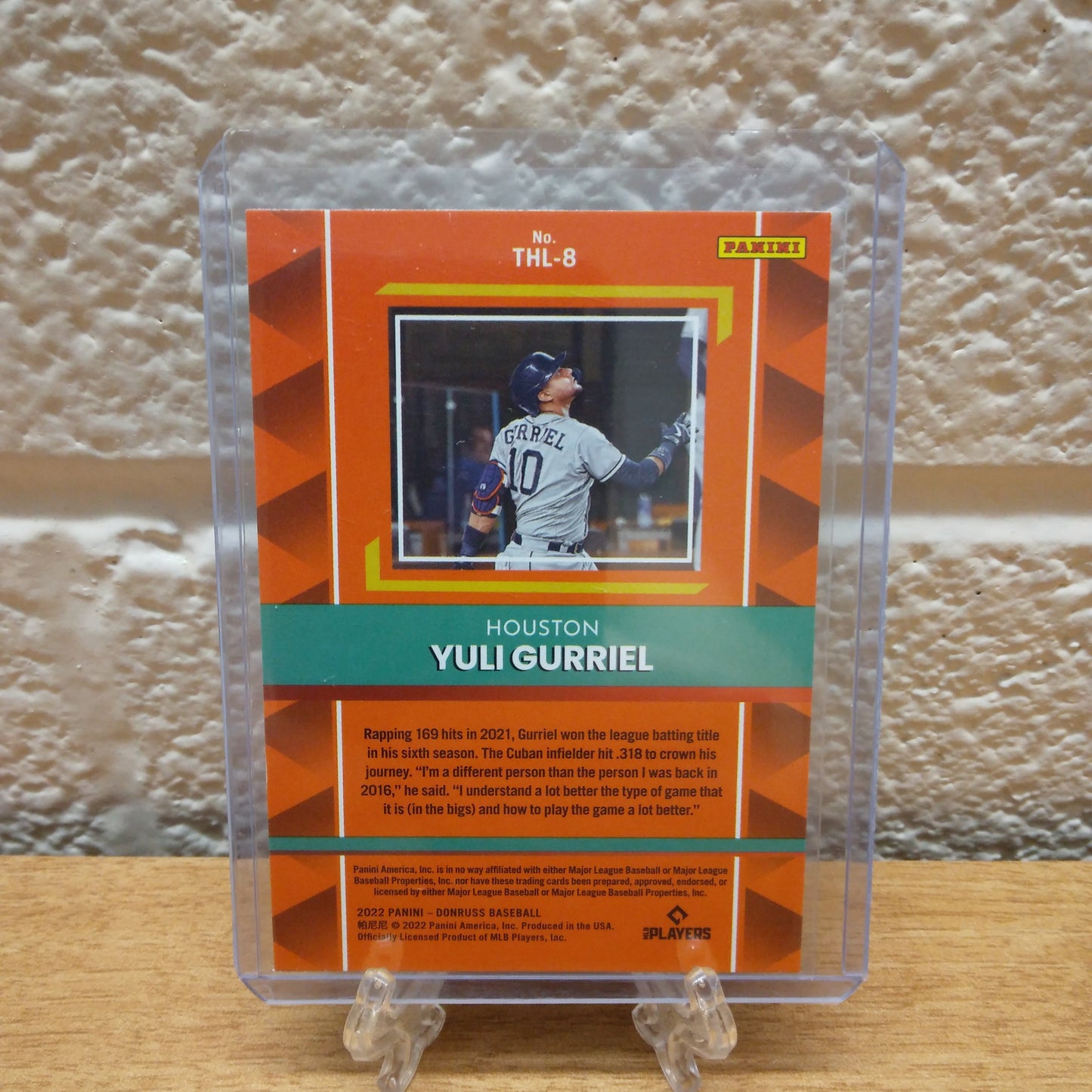 2022 Donruss The Hit List Yuli Gurriel Rapture Parallel #THL-8