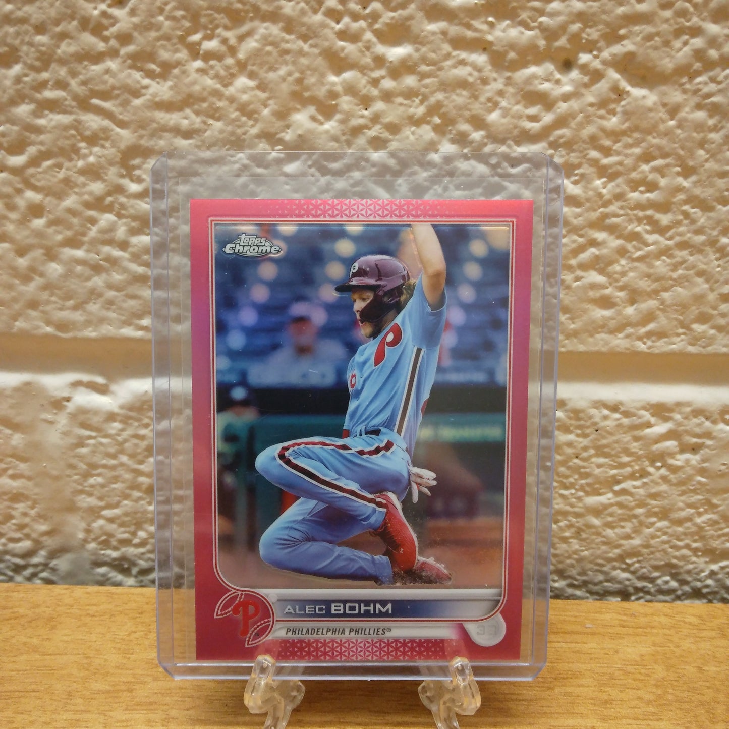 2022 Topps Chrome Pink Refractor Alec Bohm #89